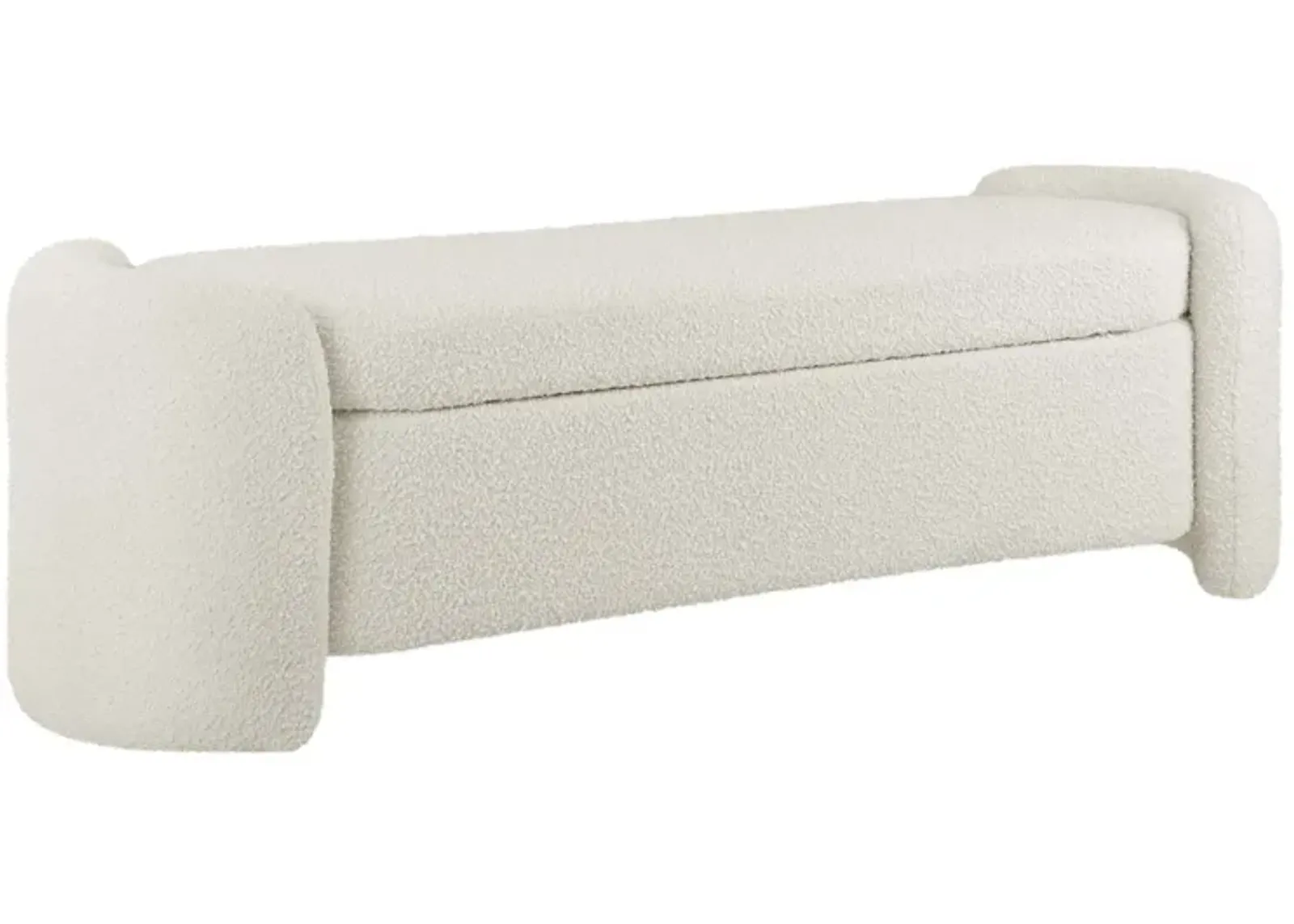 Nebula Boucle Upholstered Bench