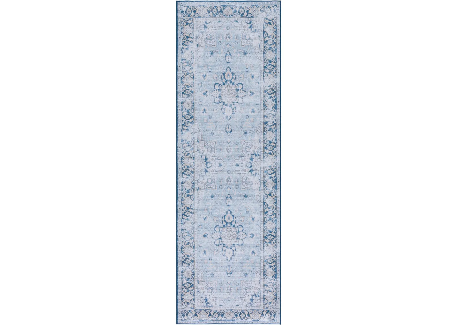 TUCSON 147 M/W S/R LIGHT BLUE  2'-6' x 6' Runner Rug