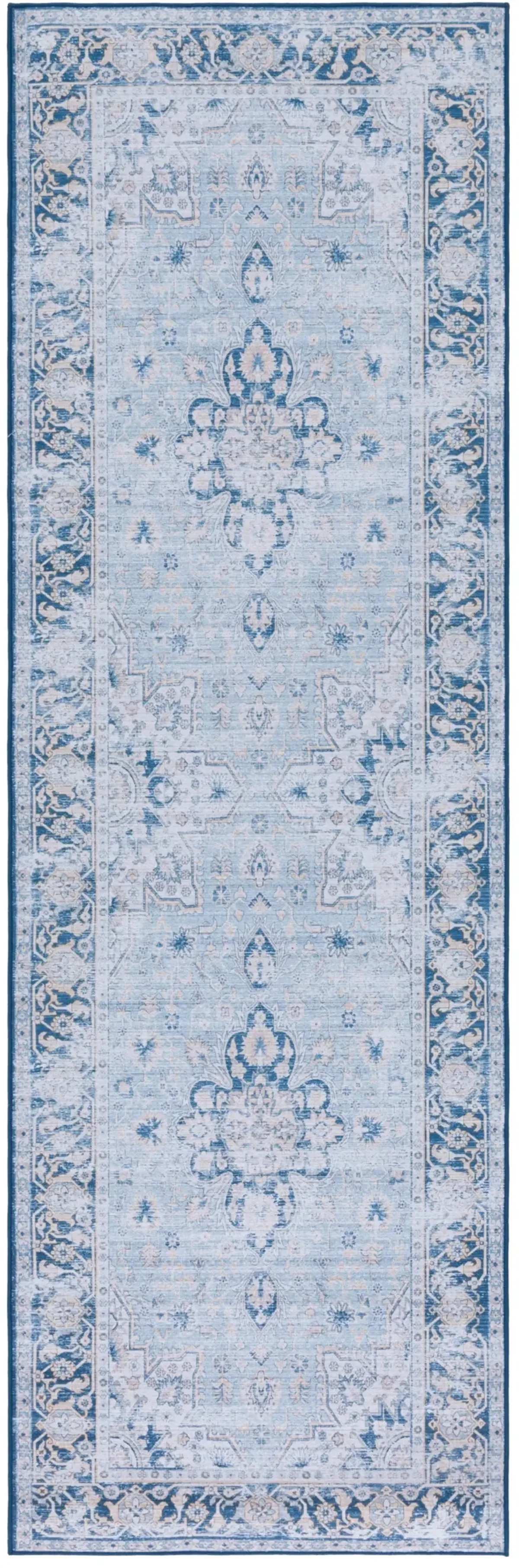 TUCSON 147 M/W S/R LIGHT BLUE  2'-6' x 6' Runner Rug