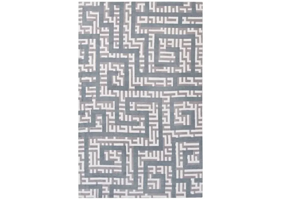 Nahia Geometric Maze 8x10 Area Rug