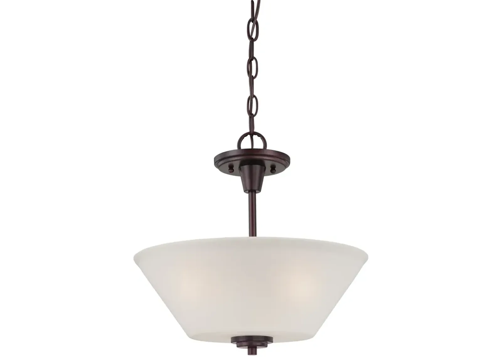 Pittman 15" Wide 2-Light Pendant - Sienna Bronze