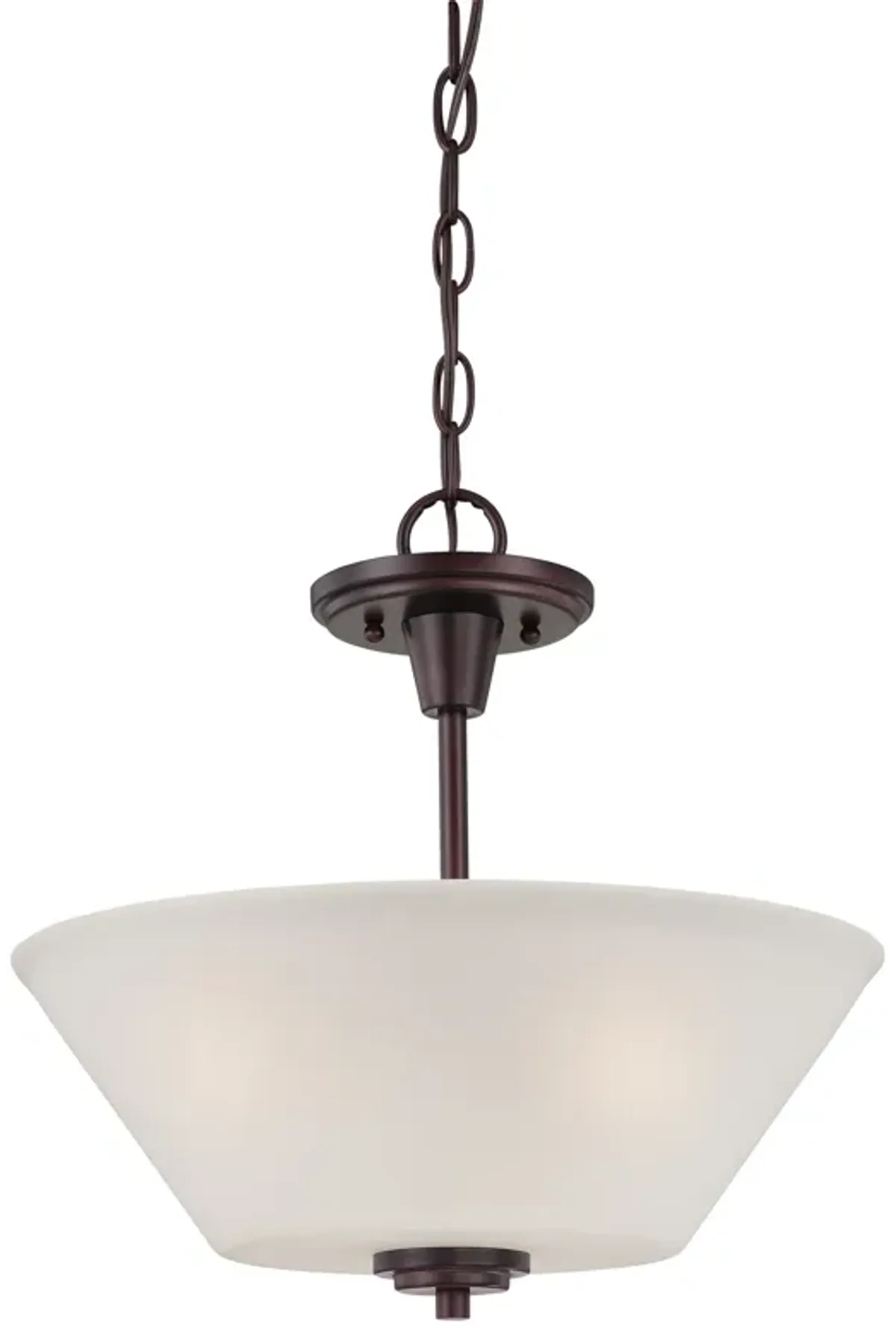 Pittman 15" Wide 2-Light Pendant - Sienna Bronze