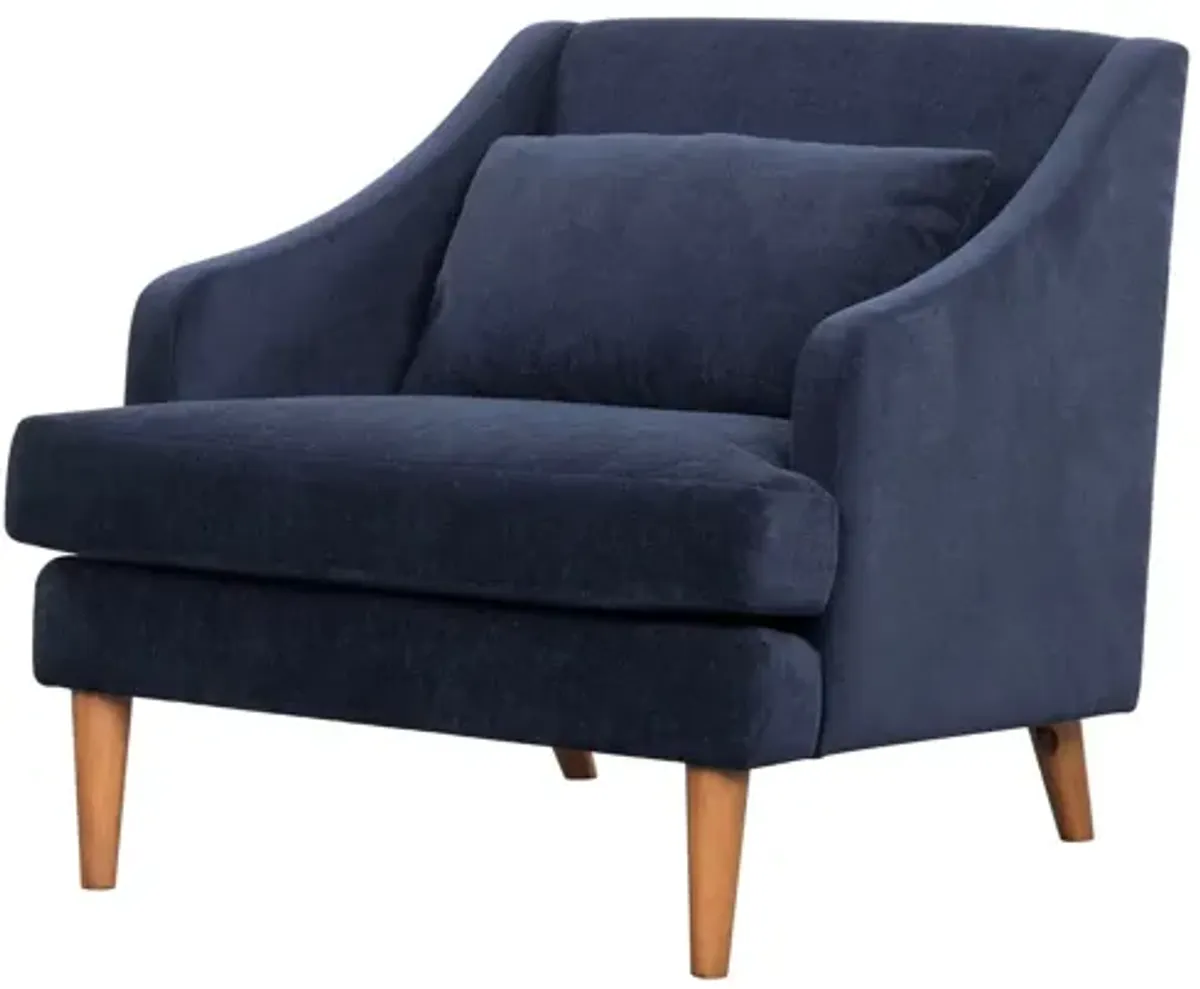 Missy Club Chair - Navy Chenille