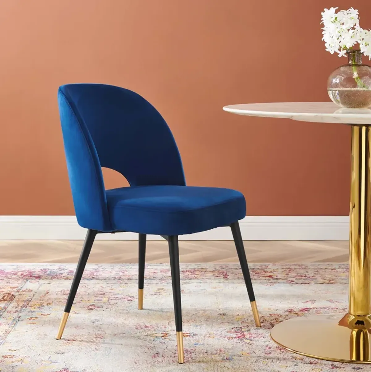 Rouse Performance Velvet Dining Side Chair