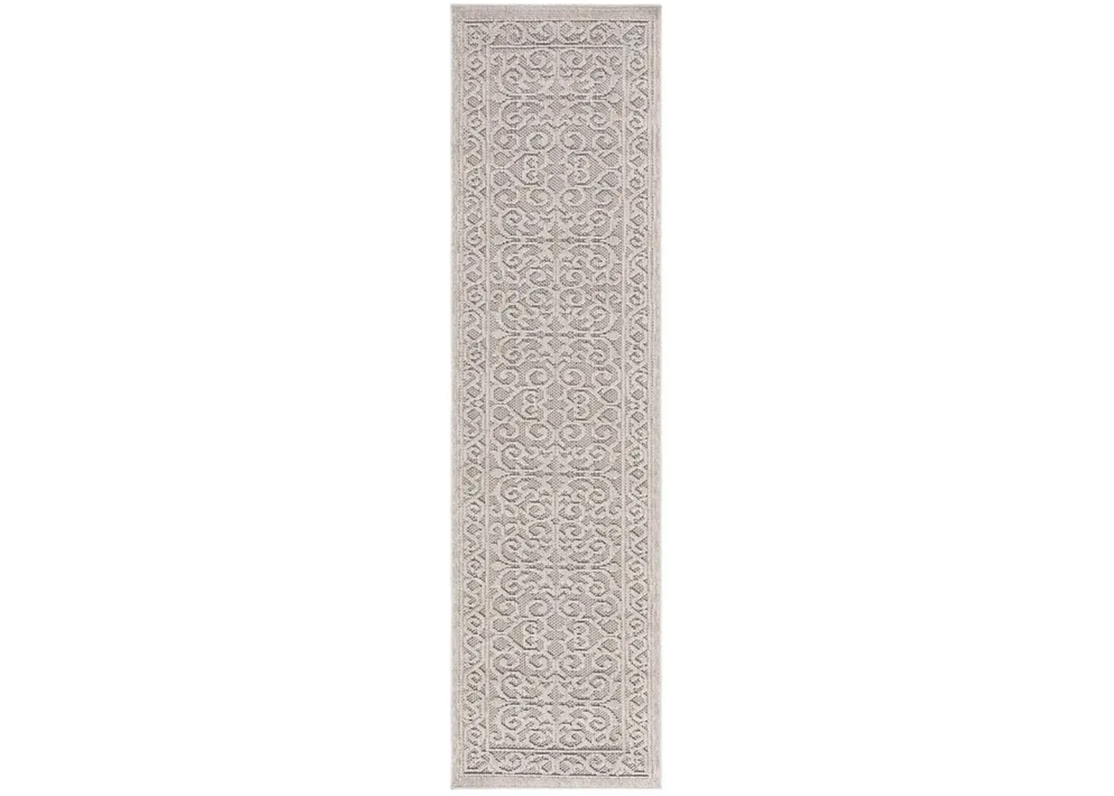 GLOBAL 204 Beige 2'-2' X 8' Runner Rug