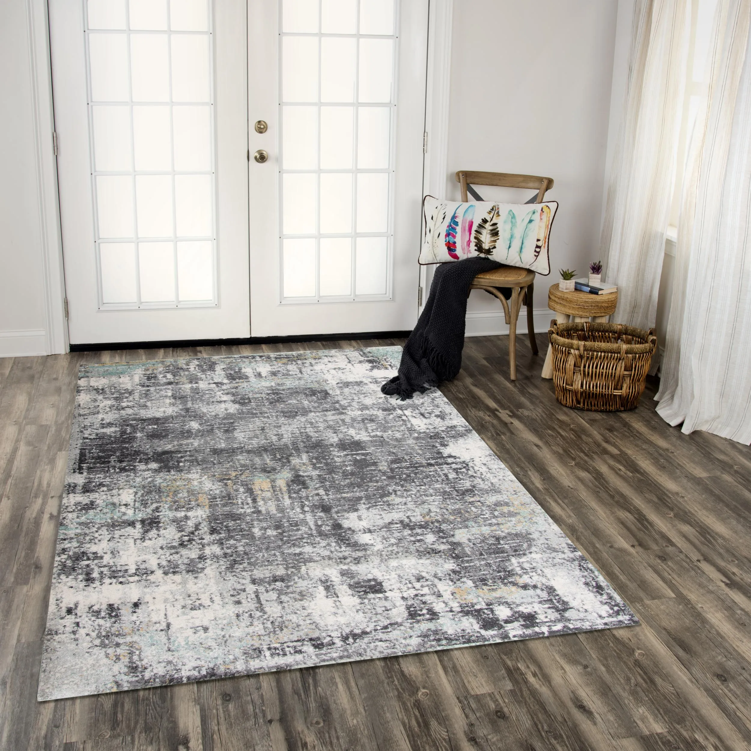 Odyssey M. Gray  Polypropylene 8' x 10' Rectangle Rug