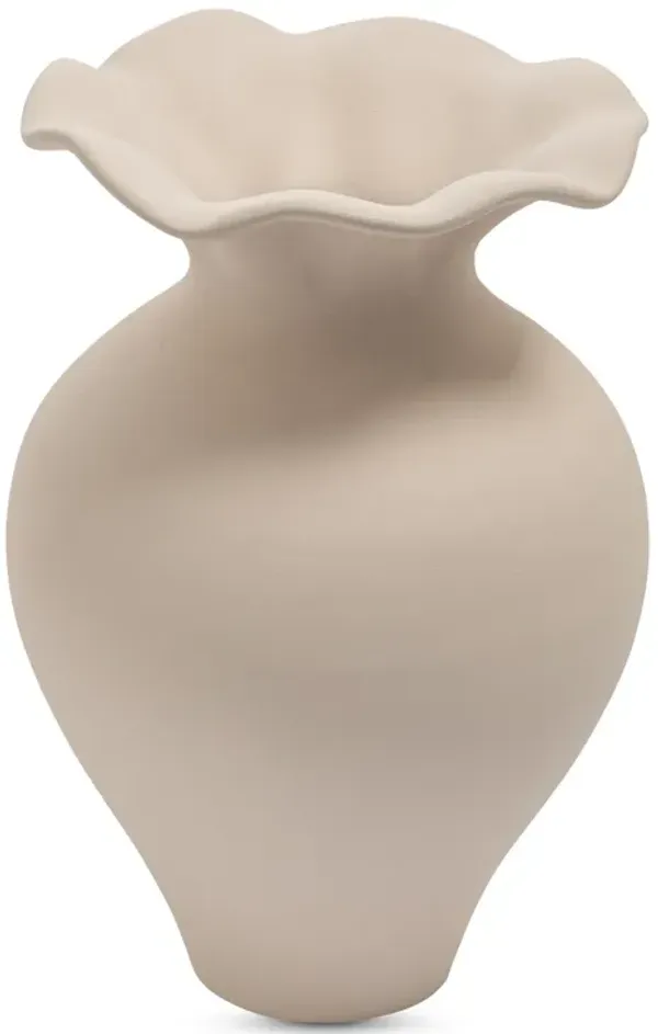 RUFFLE 12IN DESCORATIVE VESSEL