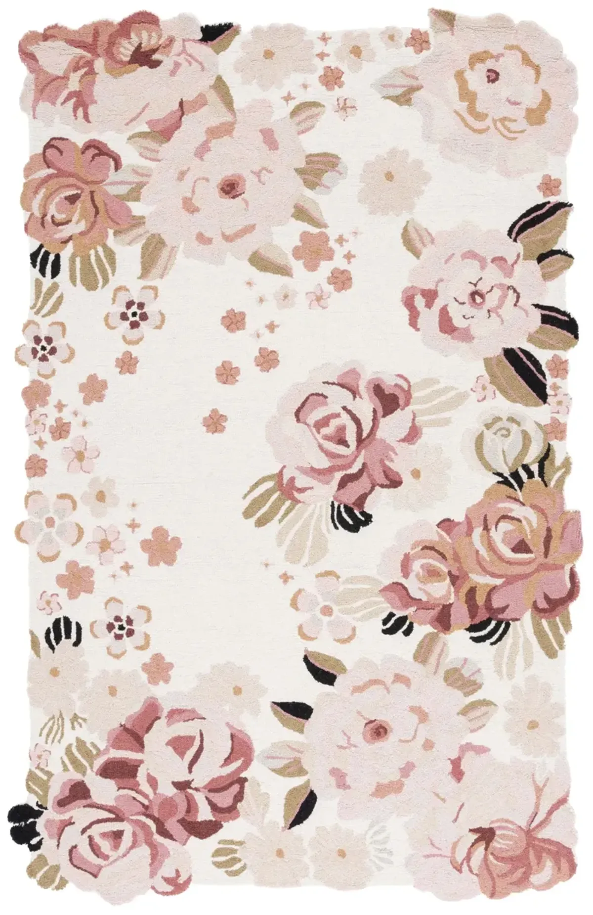 JARDIN 737 IVORY  8' x 10' Large Rectangle Rug