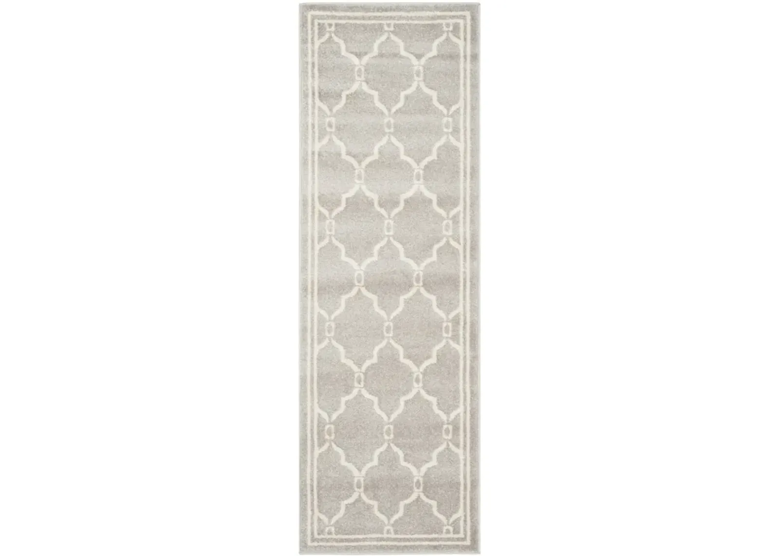 AMHESRT 414 LIGHT GREY  2'-3' x 8' Runner Rug