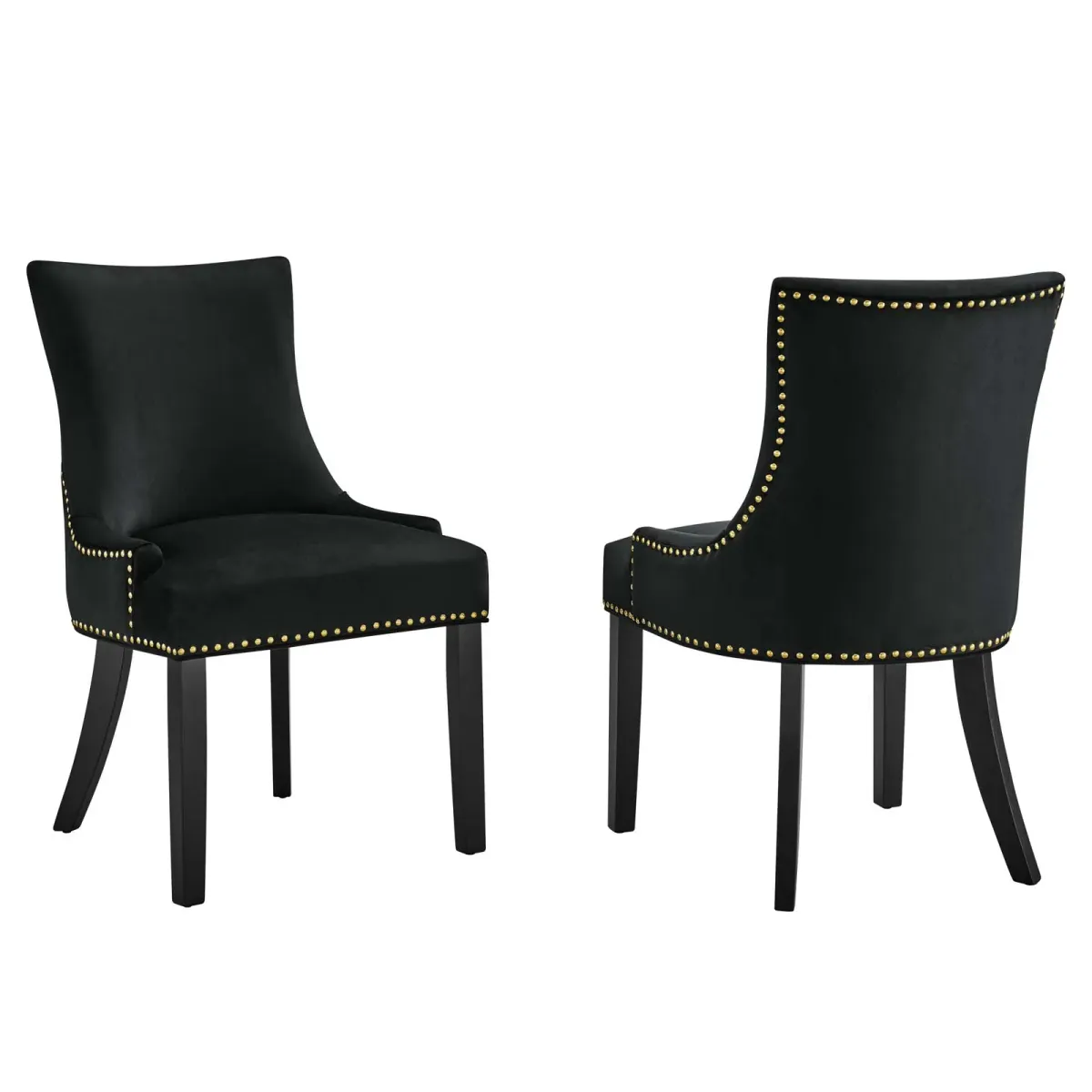 Marquis Performance Velvet Dining Chairs - Set of 2