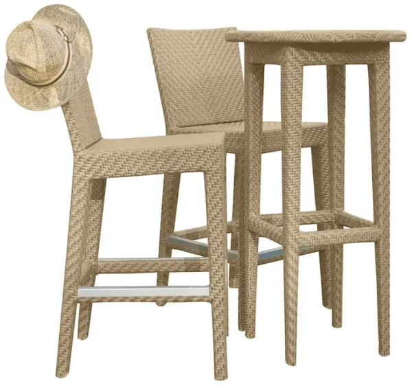 Panama Jack Austin 3-Piece Round Pub Table Set