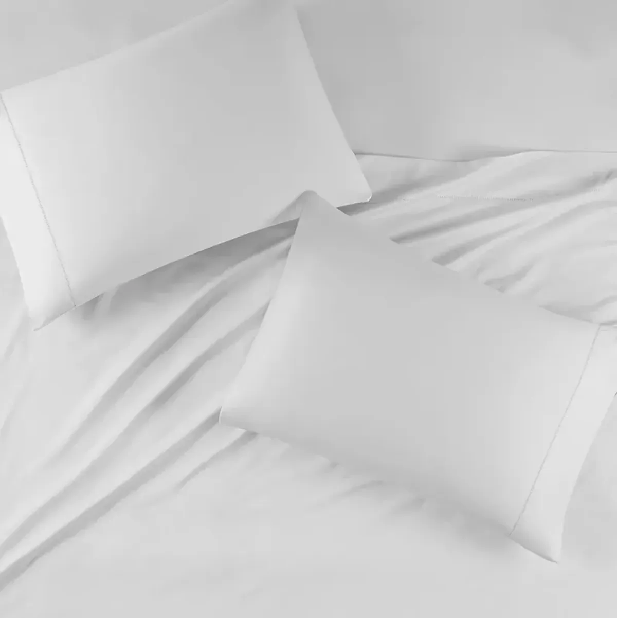 Madison Park 500 Thread Count Egyptian Cotton White Deep Pocket Queen Sheet Set