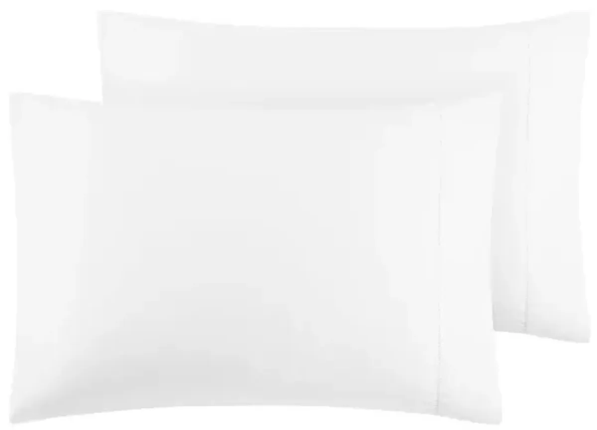 Madison Park 500 Thread Count Egyptian Cotton White Deep Pocket Queen Sheet Set