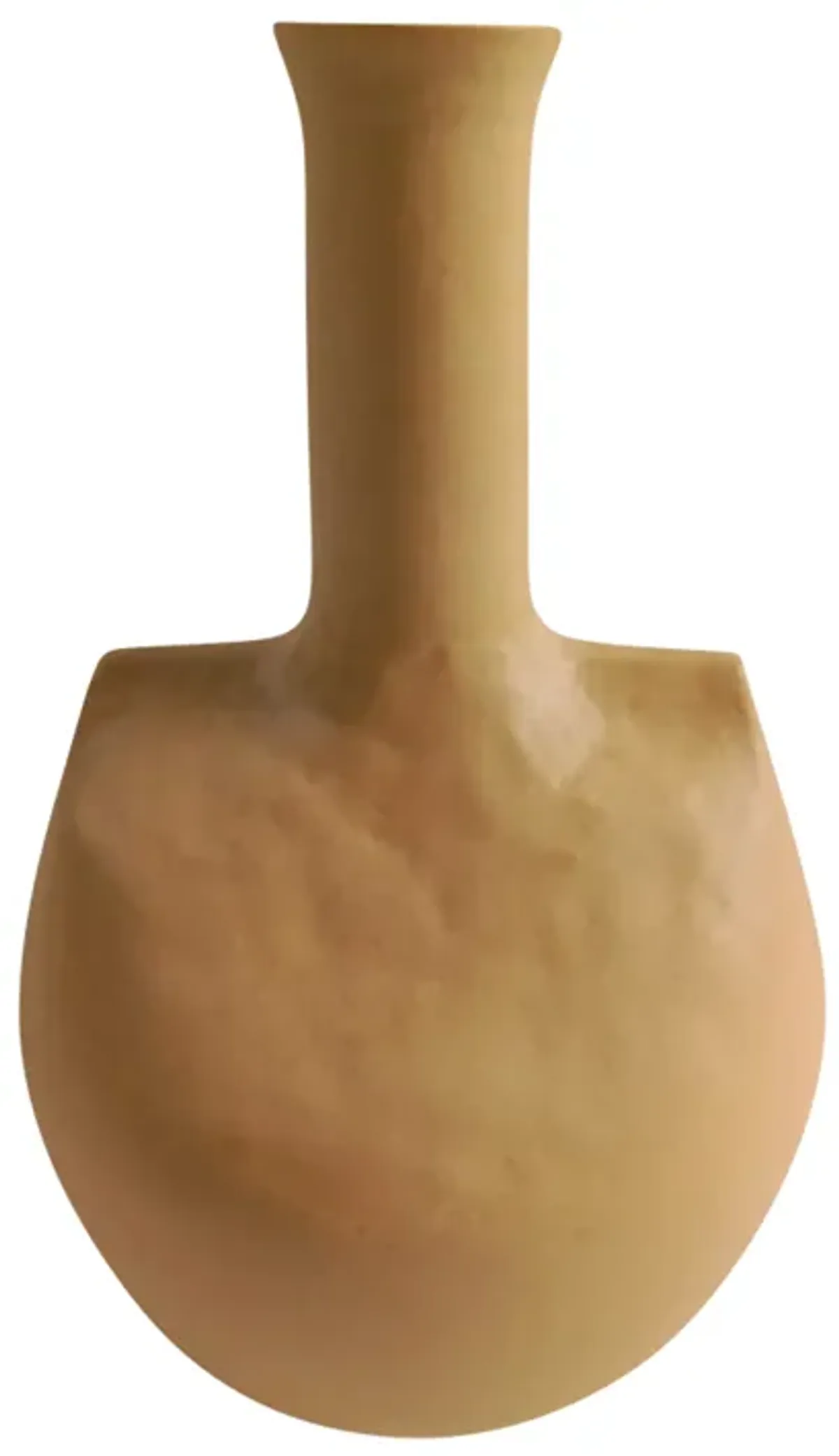 Stoneware, 9" Adobe Vase, Mustard