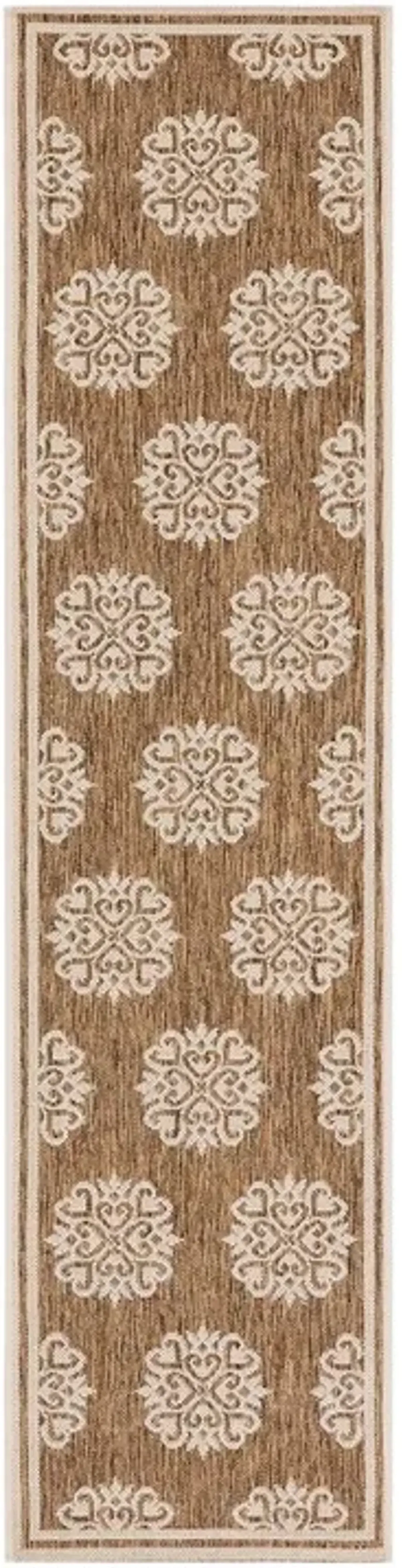 Safavieh BEACH HOUSE Collection BHS181B-28 Beige / Cream 2'-2" X 8'