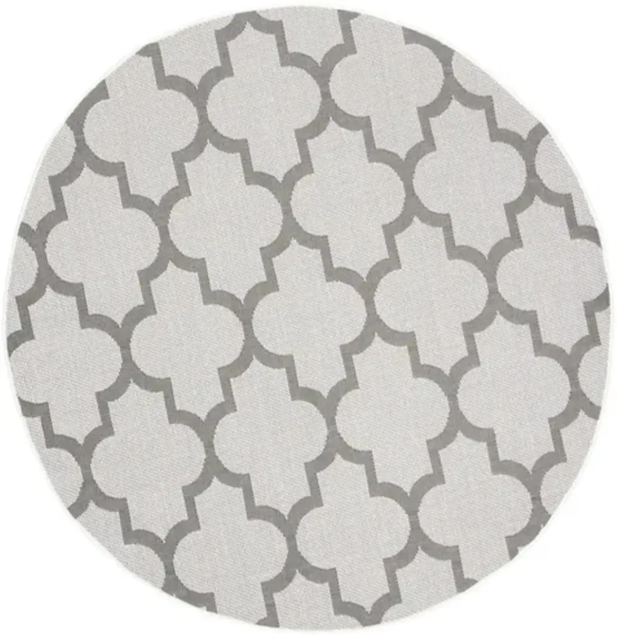 Safavieh BERMUDA 800 Collection BMU804B-7R Ivory / Grey 6'-7" X 6'-7" Round