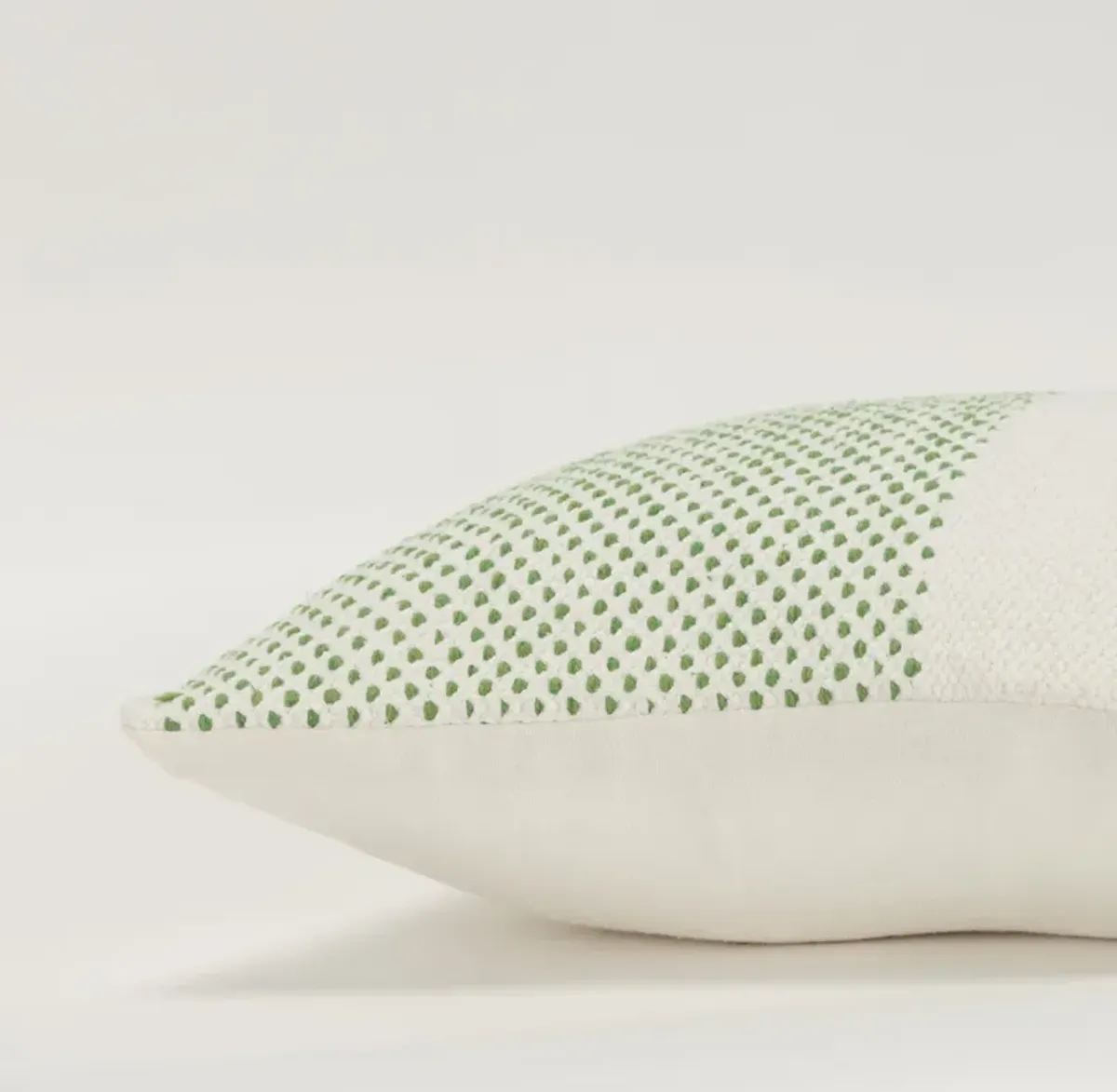 color block stripe green Pillow