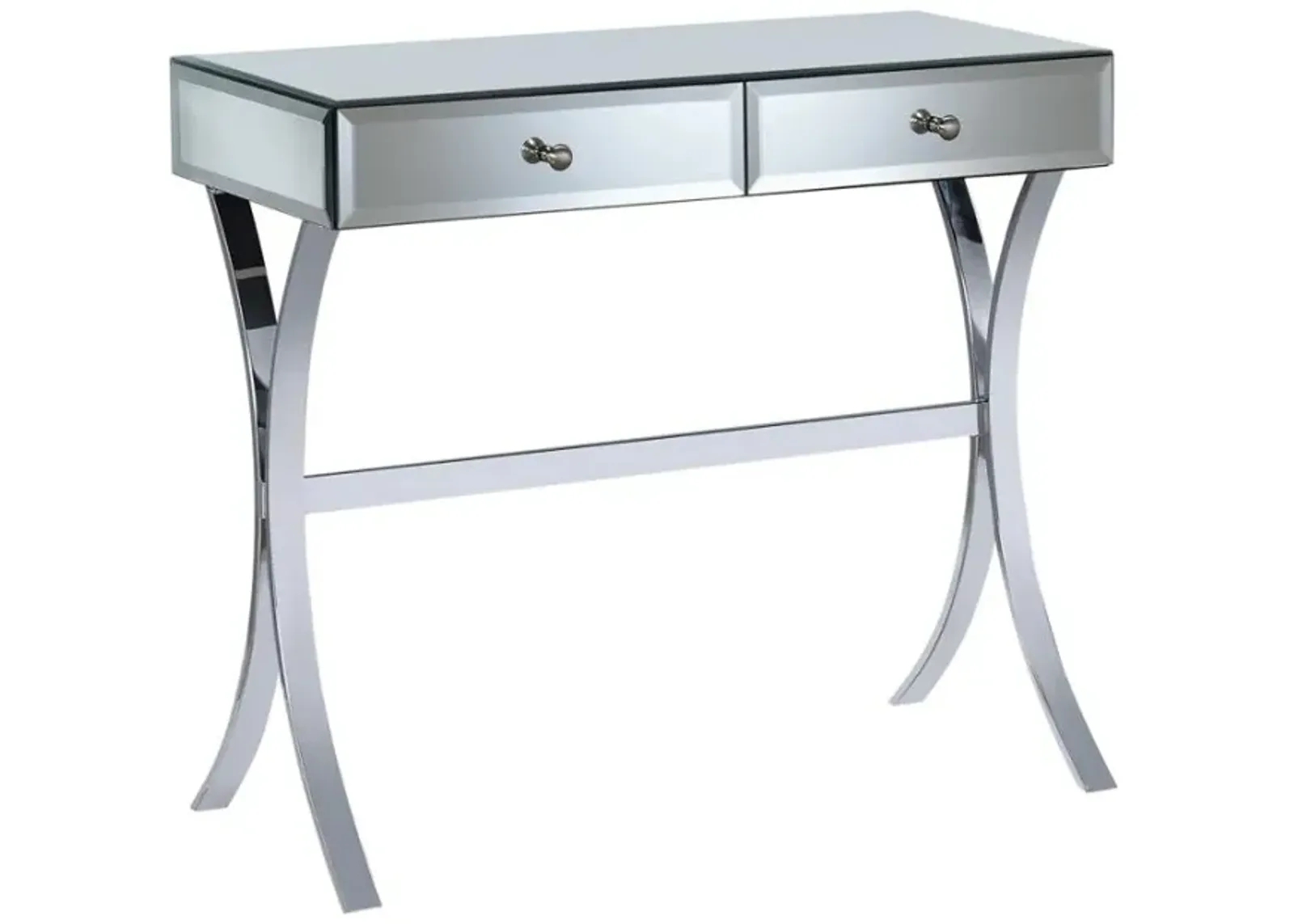 Scilla 2-drawer Console Table Clear Mirror