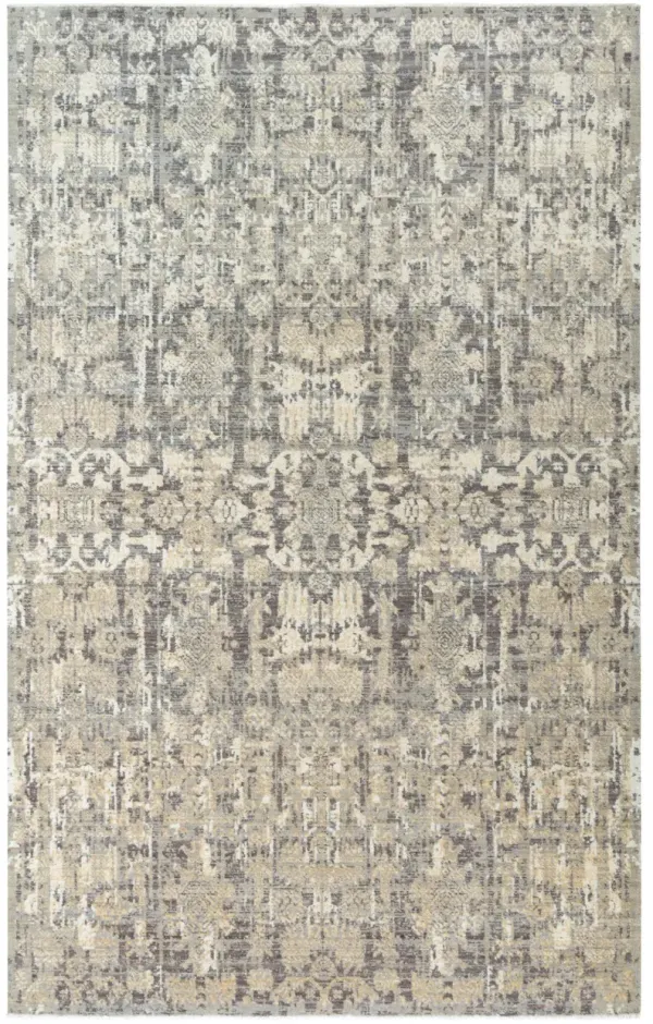 Couture Copper/Beige Classic/Updated NZ Wool/Tencel Blend 5' x 8' Rectangle Rug