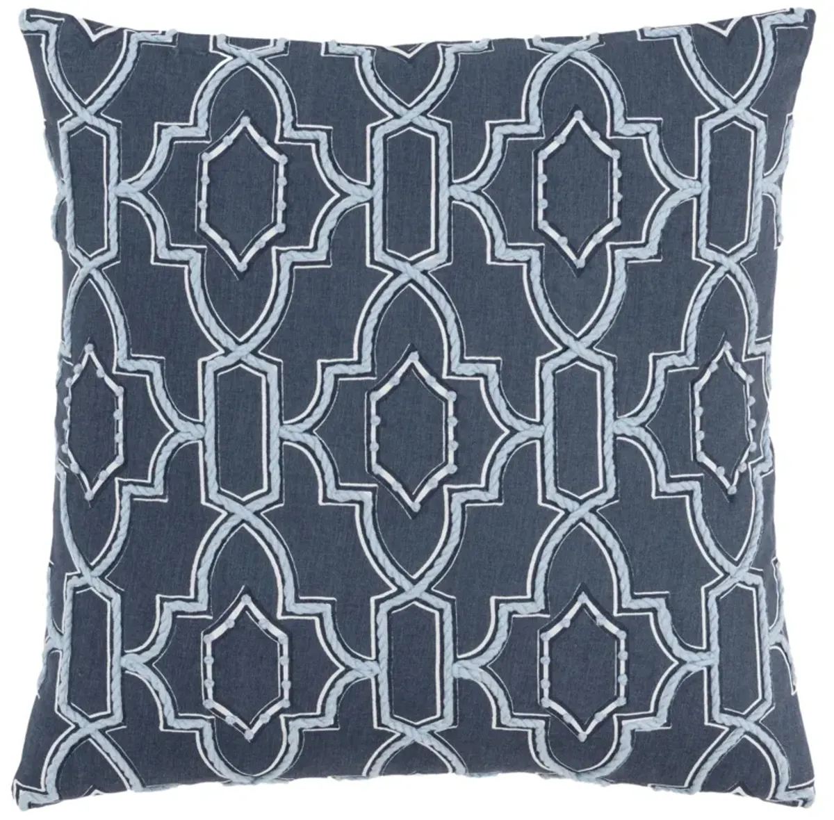 Geometric Light Blue Pillow