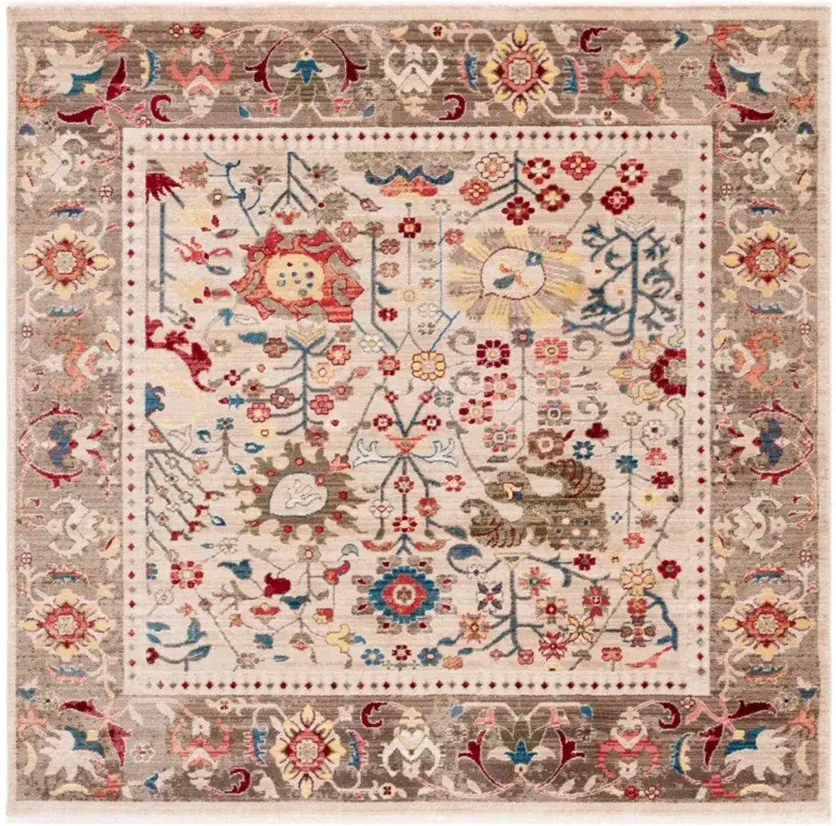 KASHAN 303 BEIGE  5'-1' x 5'-1' Square Square Rug