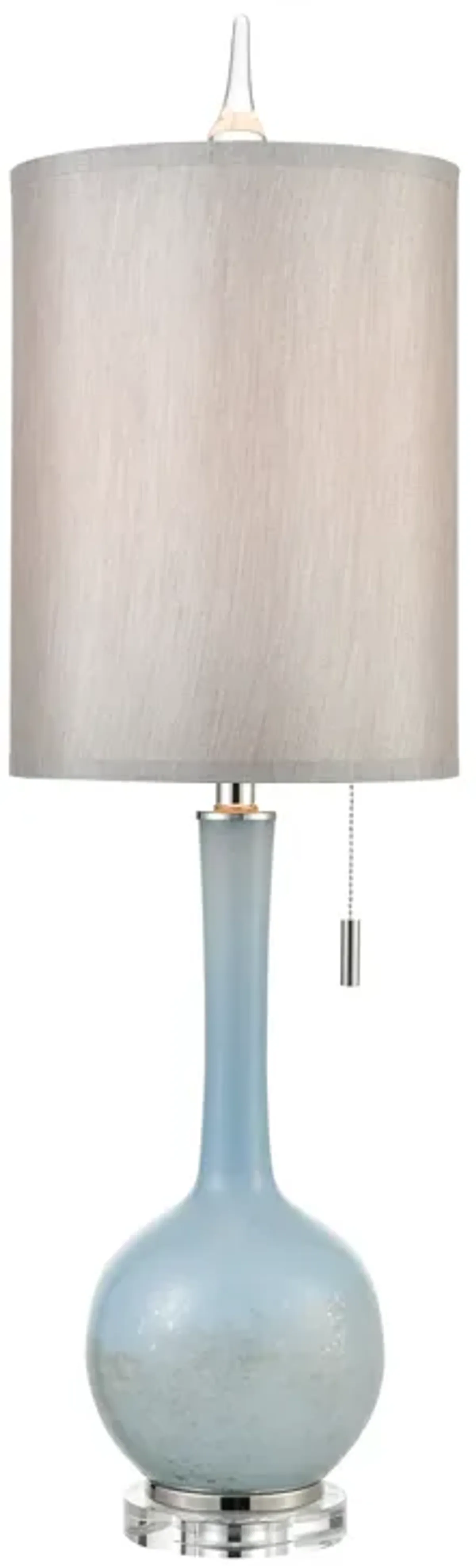 Quantum 37'' High 1-Light Table Lamp - Blue - Includes LED Bulb