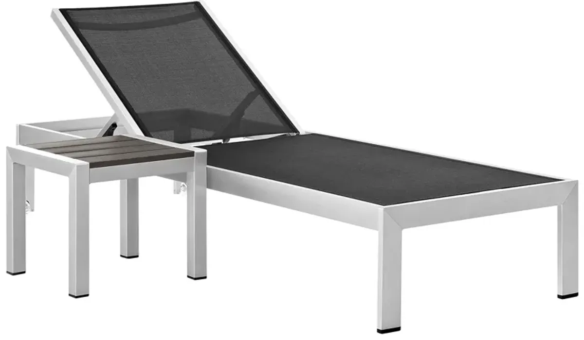 Shore 2 Piece Outdoor Patio Aluminum Set