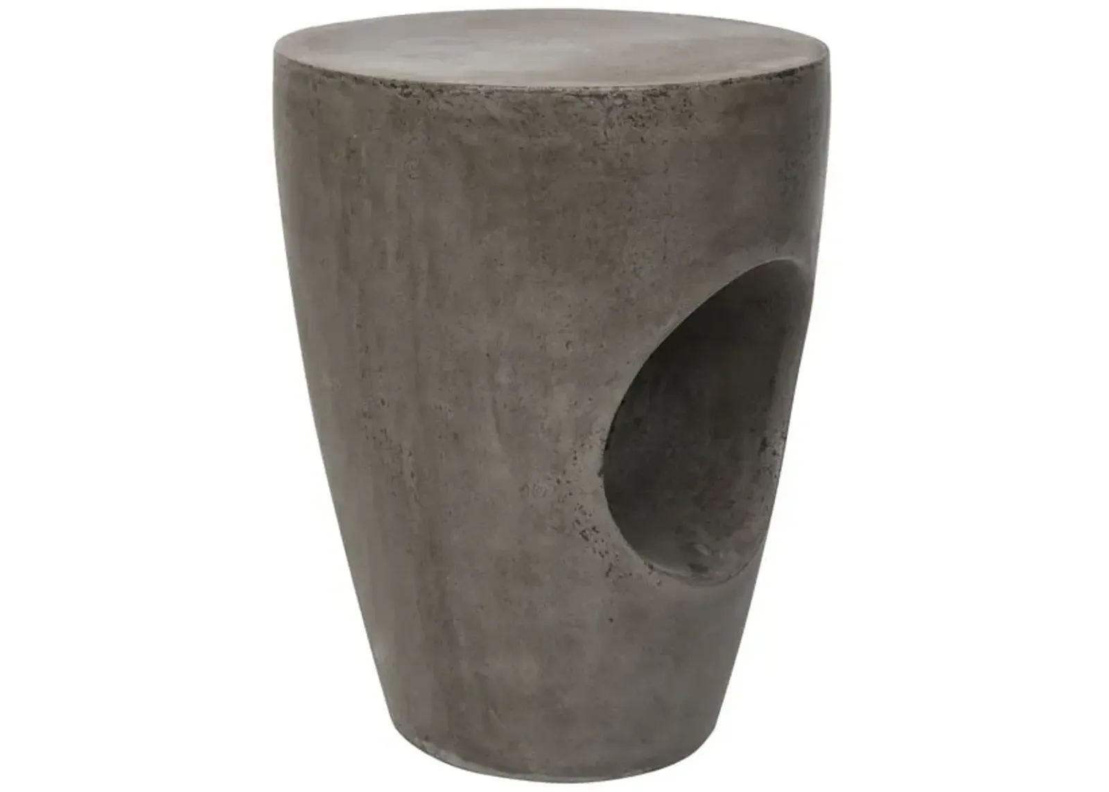 Aishi Indoor/Outdoor Modern Concrete round 17.7-Inch H Accent Table