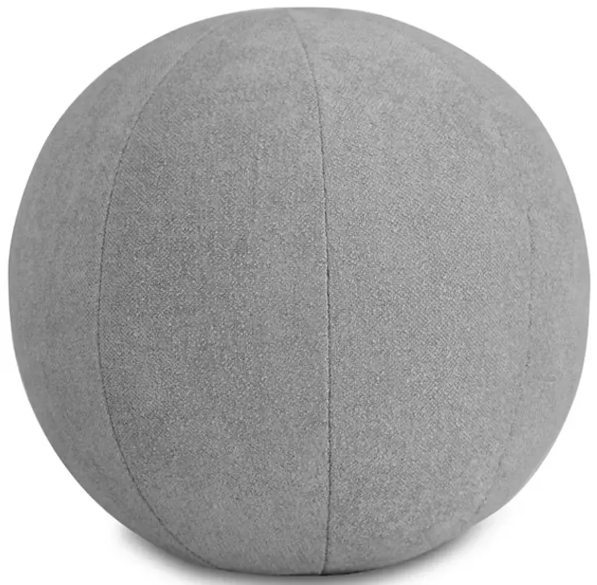 CH Dia.11'' ball pillow in fabric Gum Tree Chloe Cement