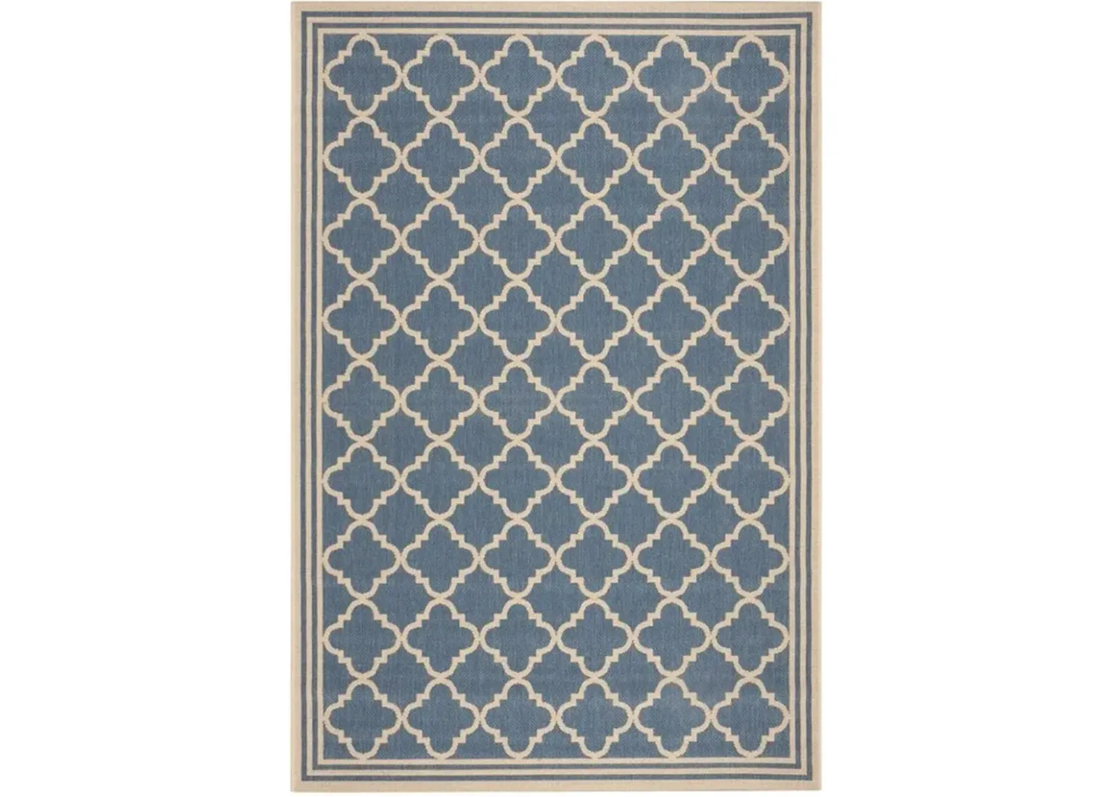 Safavieh BEACH HOUSE Collection BHS121M-5 Blue / Creme 5'-3" X 7'-6"