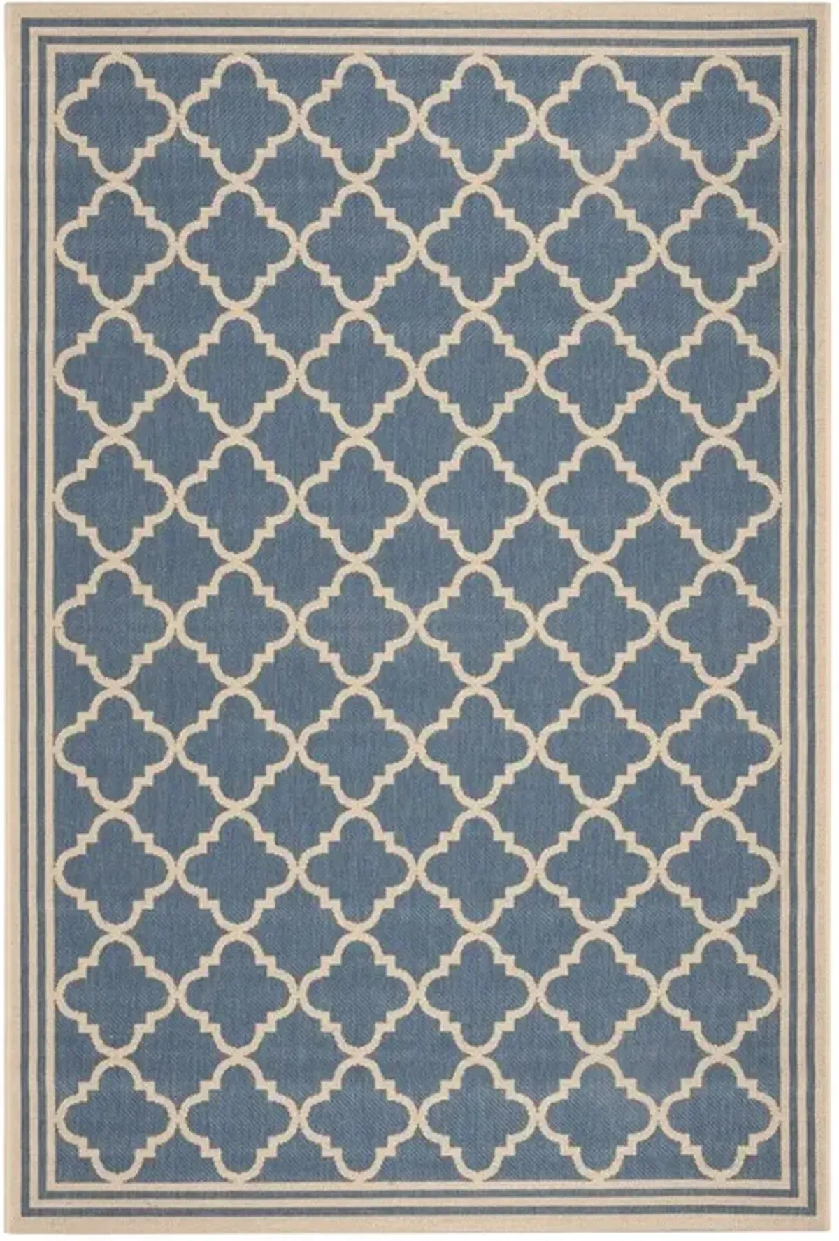 Safavieh BEACH HOUSE Collection BHS121M-5 Blue / Creme 5'-3" X 7'-6"