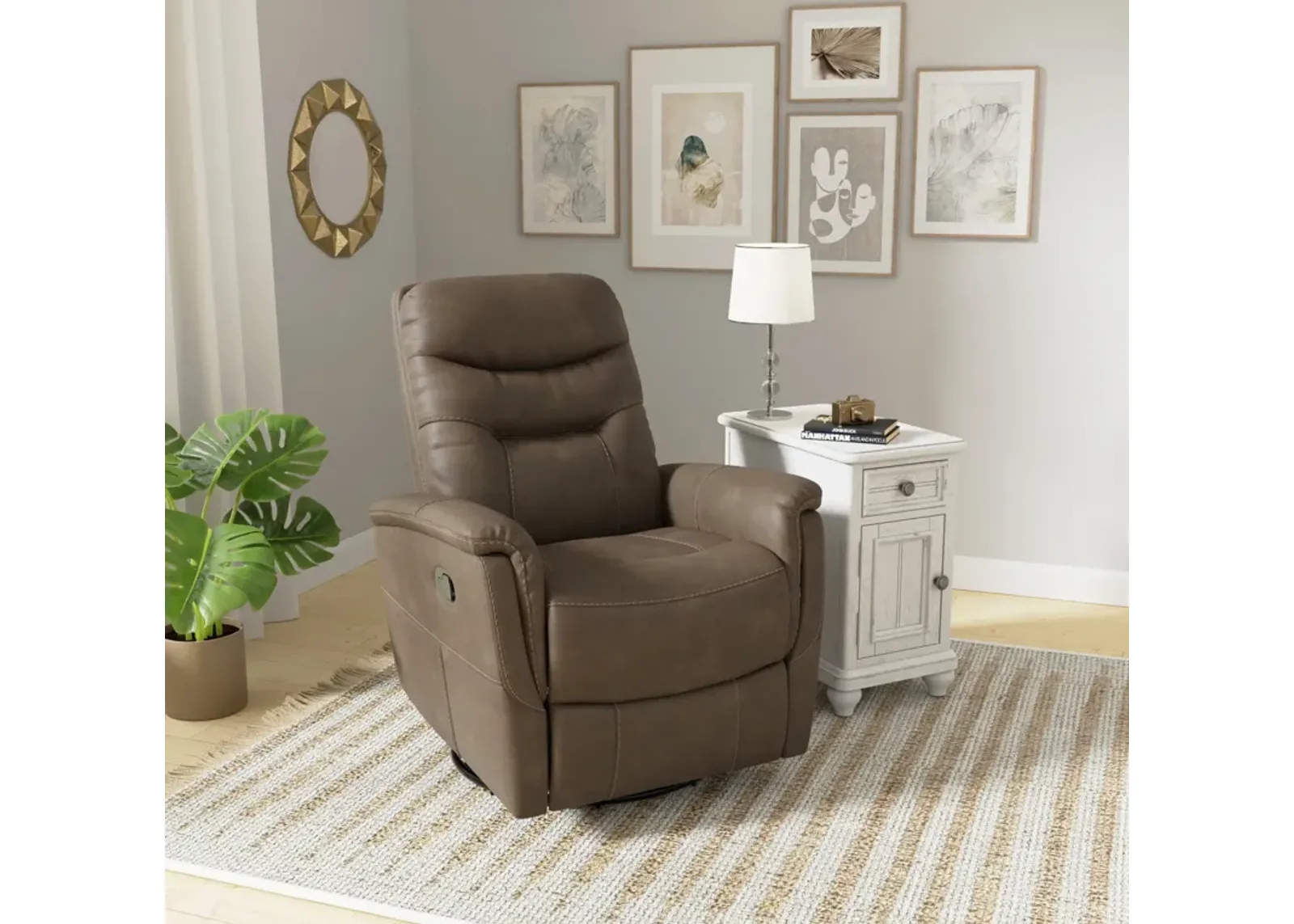 Danyon Swivel Gliding Recliner