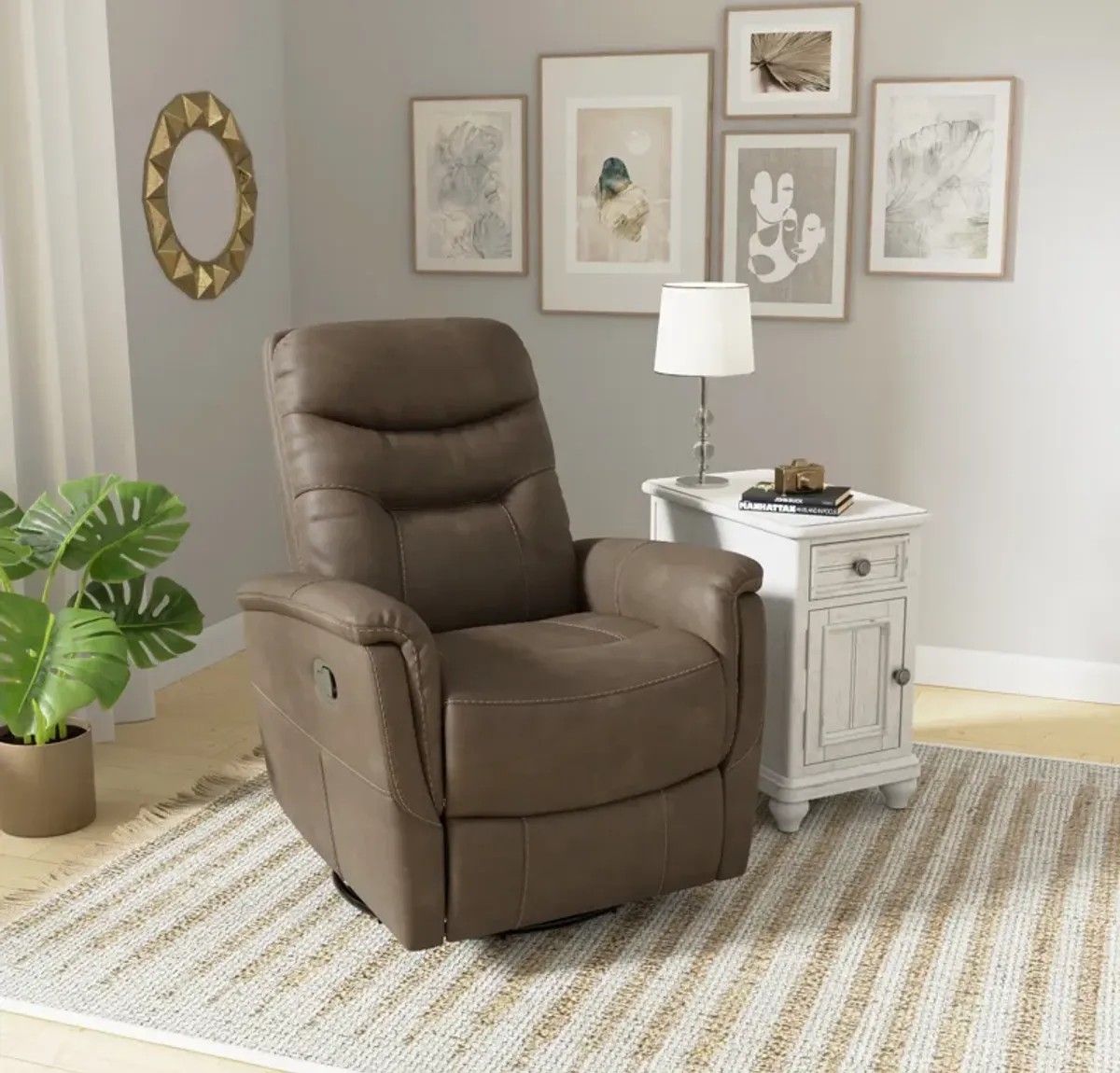 Danyon Swivel Gliding Recliner