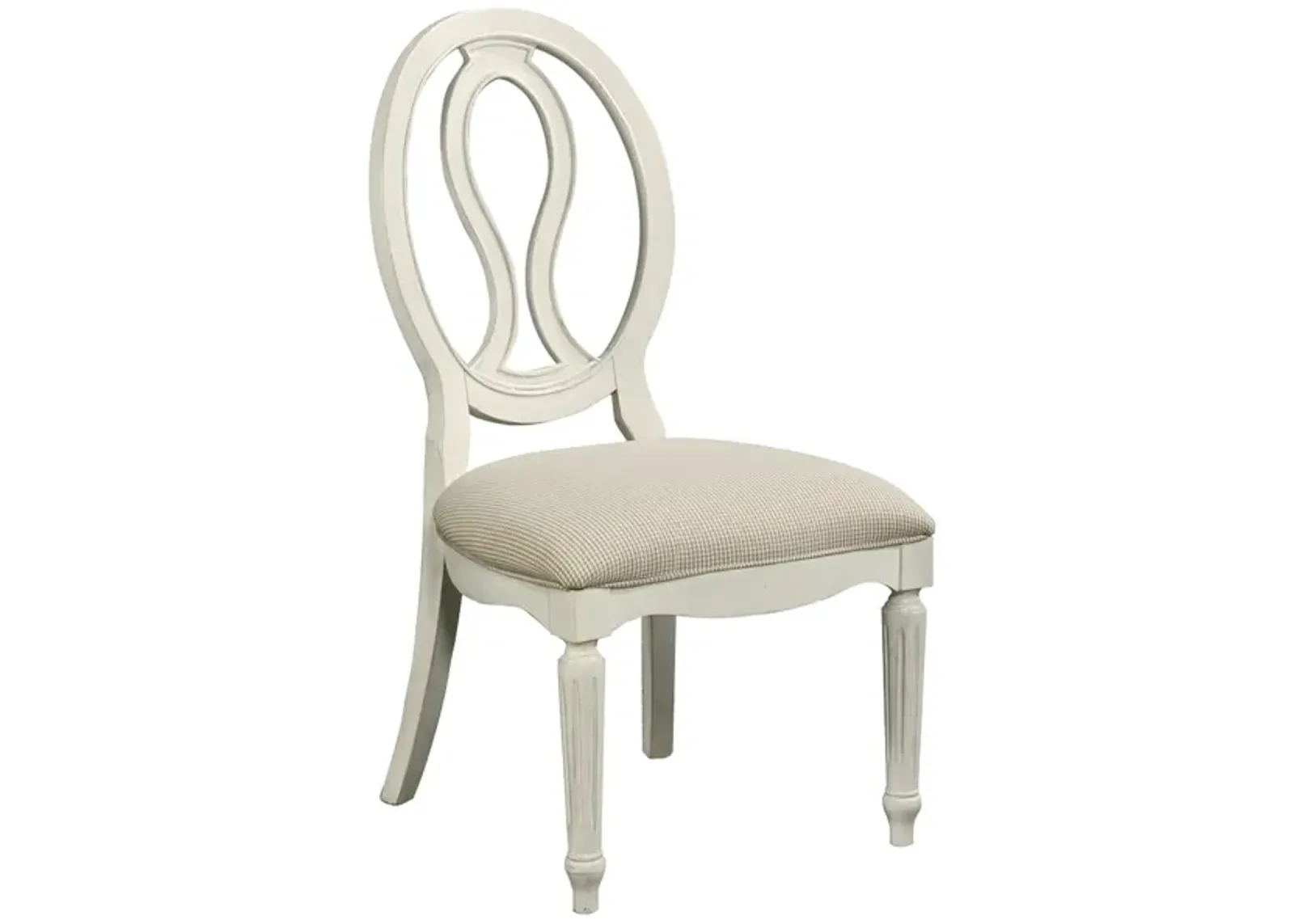 Pierced Back Side Chair