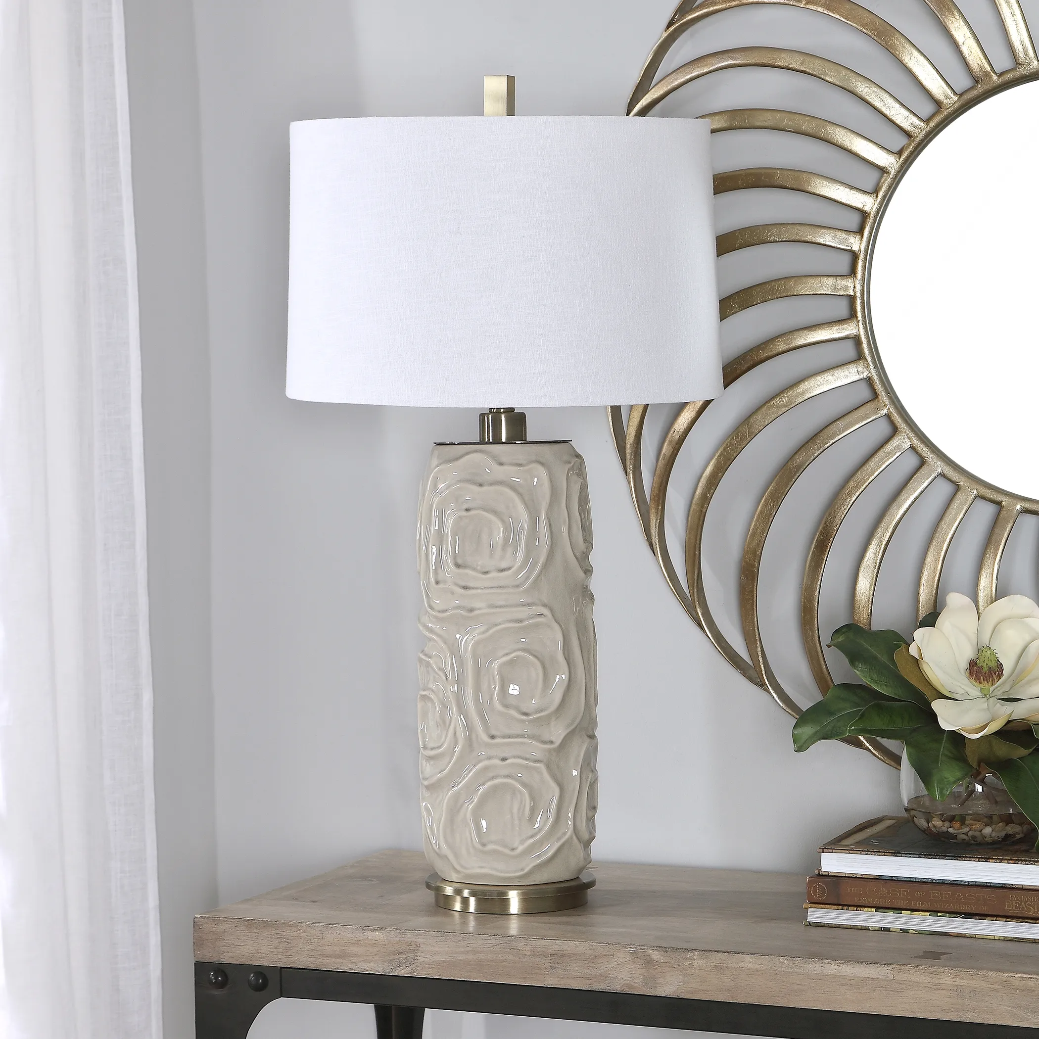 Zade Warm Gray Table Lamp