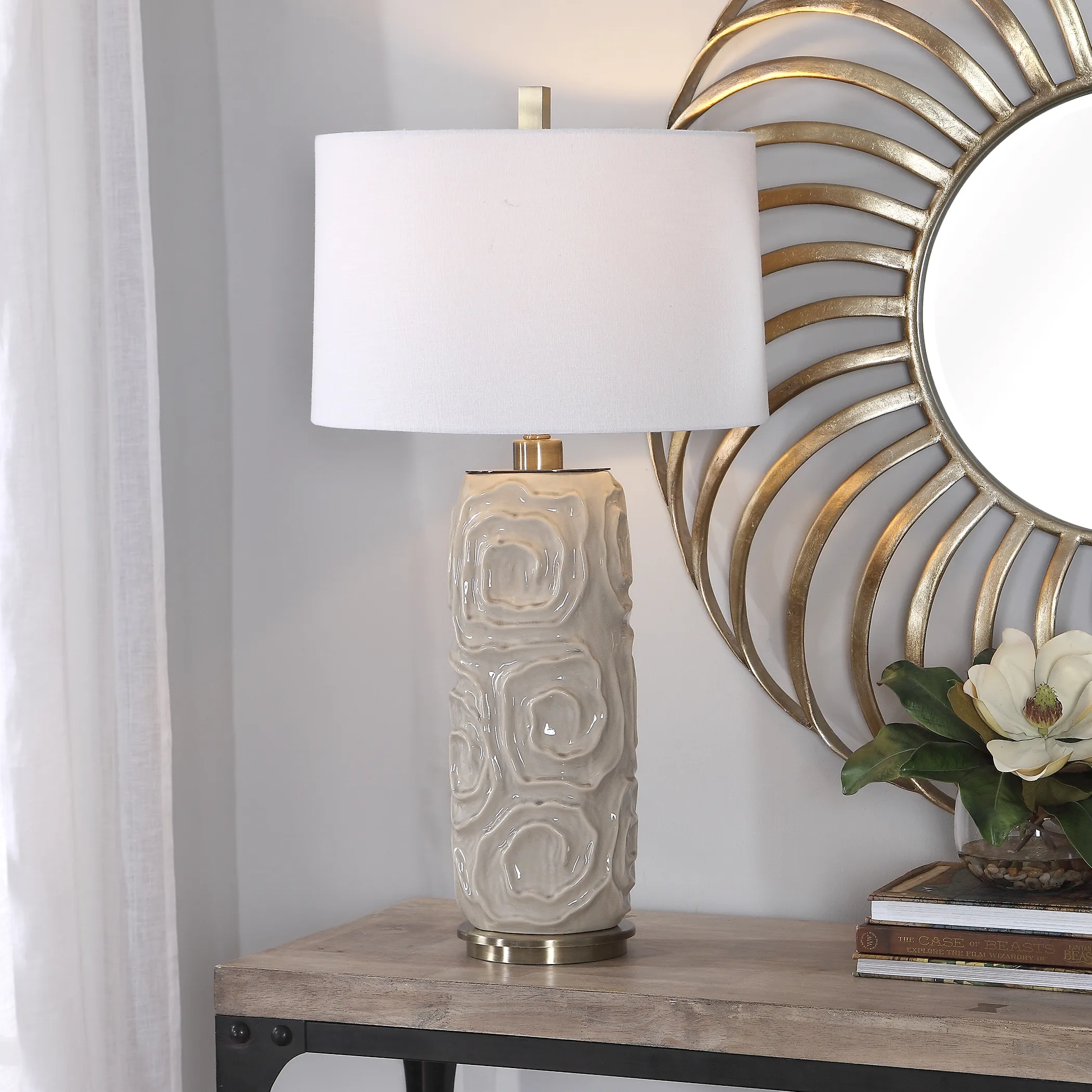 Zade Warm Gray Table Lamp