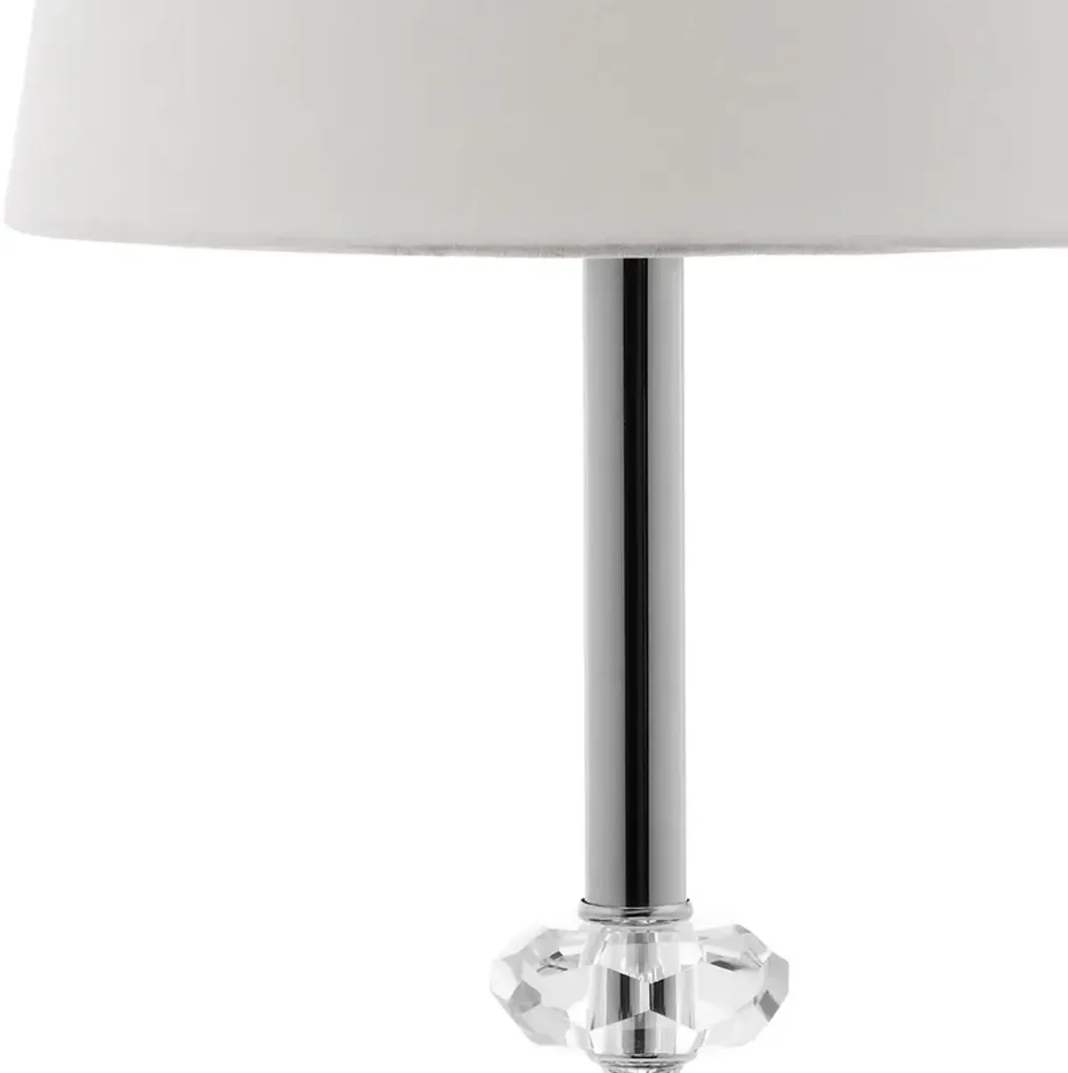 Ashford 16-Inch H Crystal Dark Grey Lamp - Set of 2