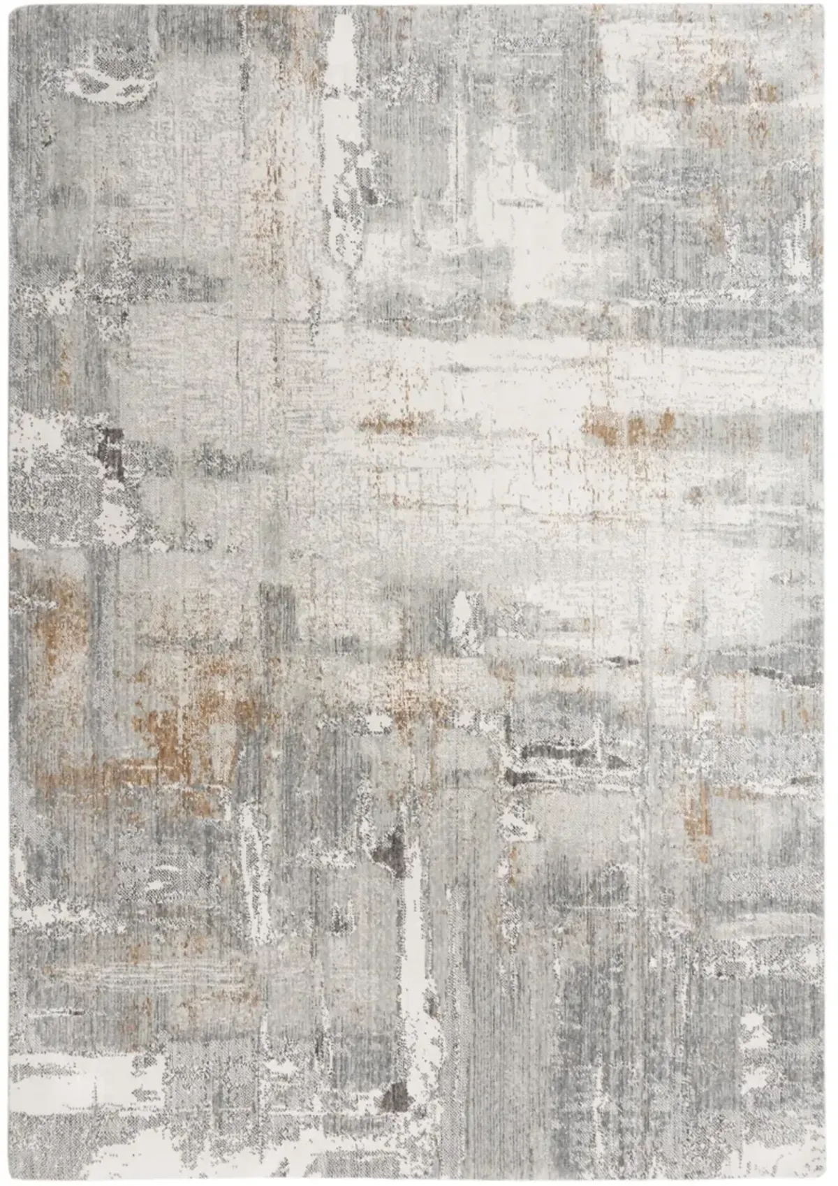 Anatolia Gray Abstract Recycled Polyester 9'x12' Rectangle Rug