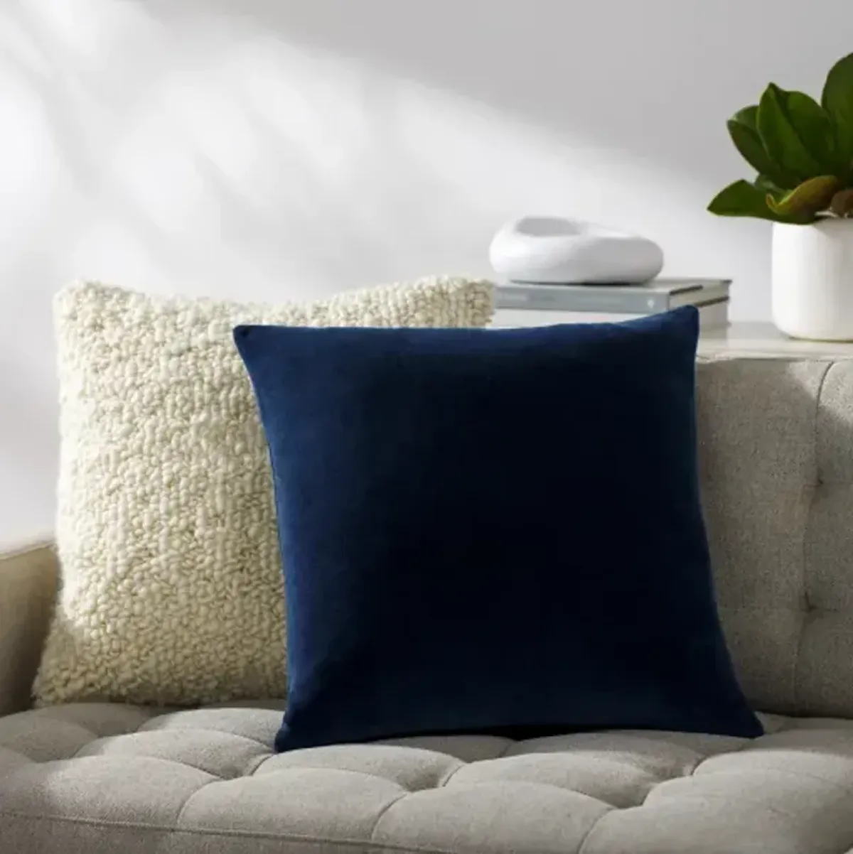 Cotton Velvet CV-057 18"L x 18"W Accent Pillow