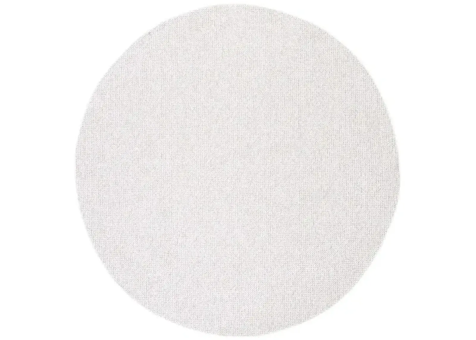 LOTUS 106 White 6'-7' X 6'-7' Round Round Rug