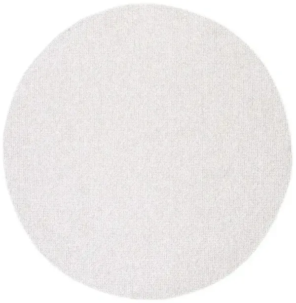 LOTUS 106 White 6'-7' X 6'-7' Round Round Rug