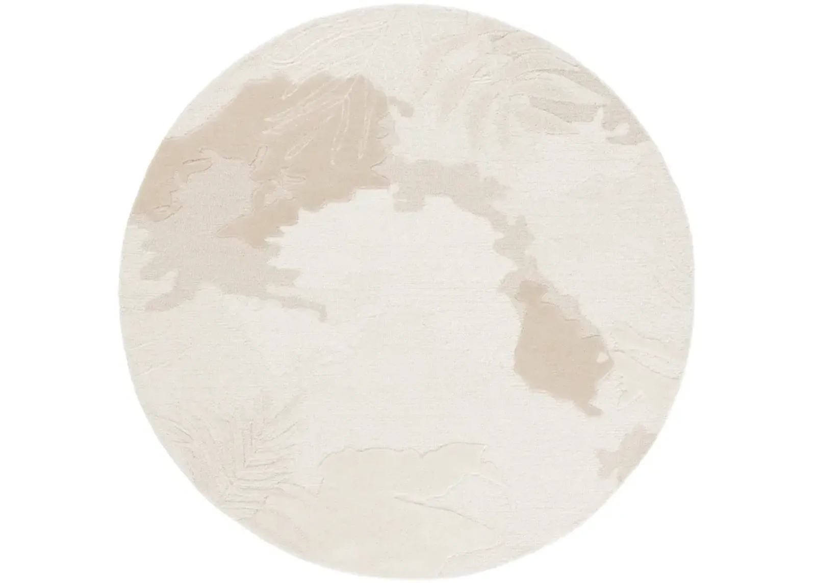 MYKONOS 103 IVORY  6' x 6' Round Round Rug