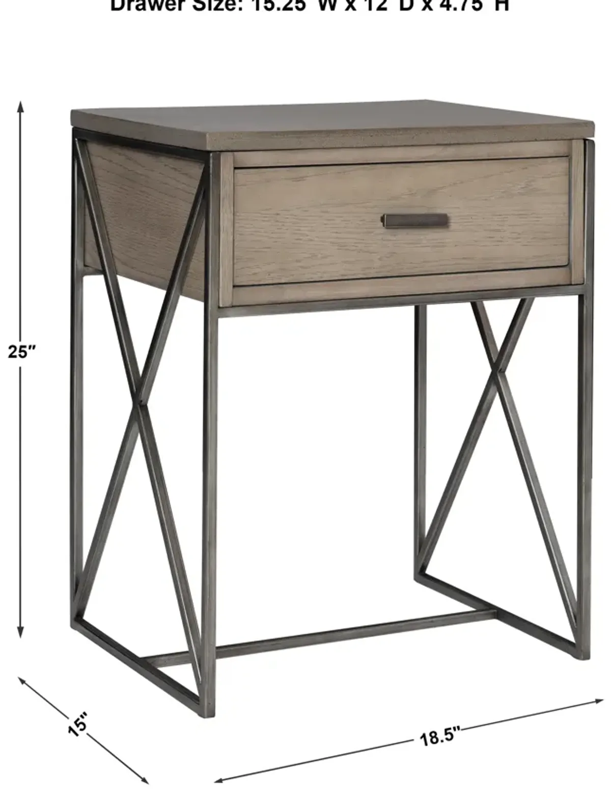 Cartwright Gray Side Table