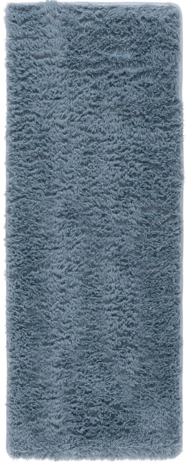 RAINBOW SHAG 101 GREY 2'-3' x 6' Runner Rug