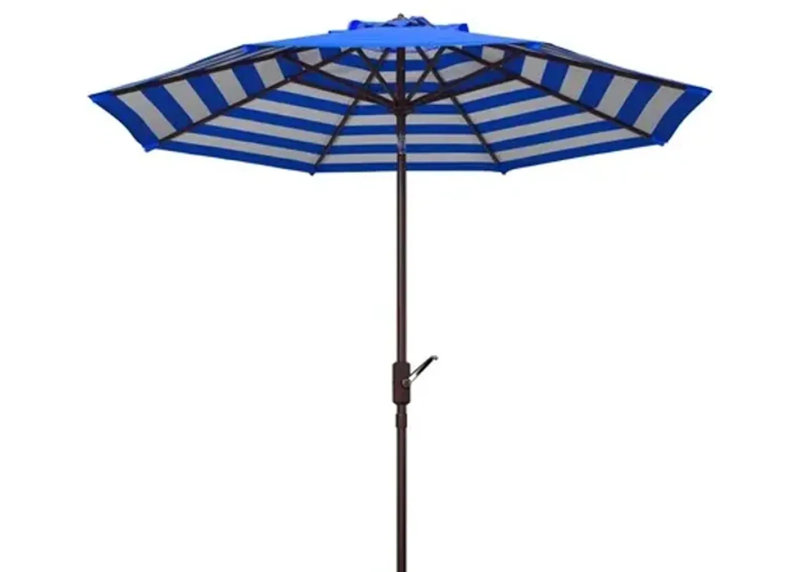 ATHENS INSIDE OUT STRIPED 9FT CRANK OUTDOOR AUTO TILT UMBRELLA