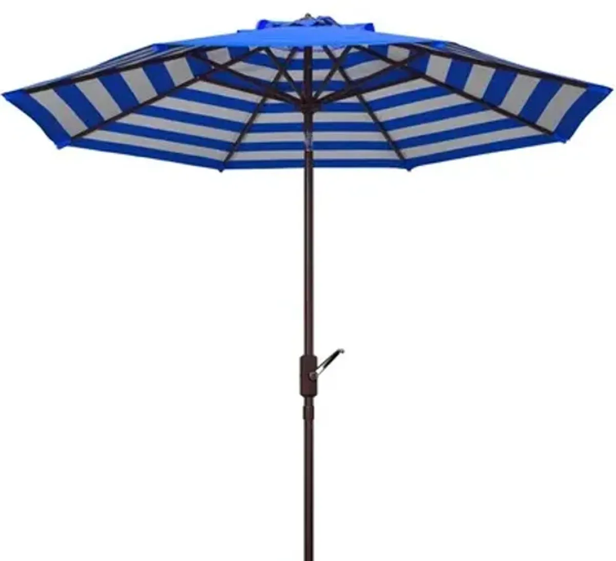 ATHENS INSIDE OUT STRIPED 9FT CRANK OUTDOOR AUTO TILT UMBRELLA