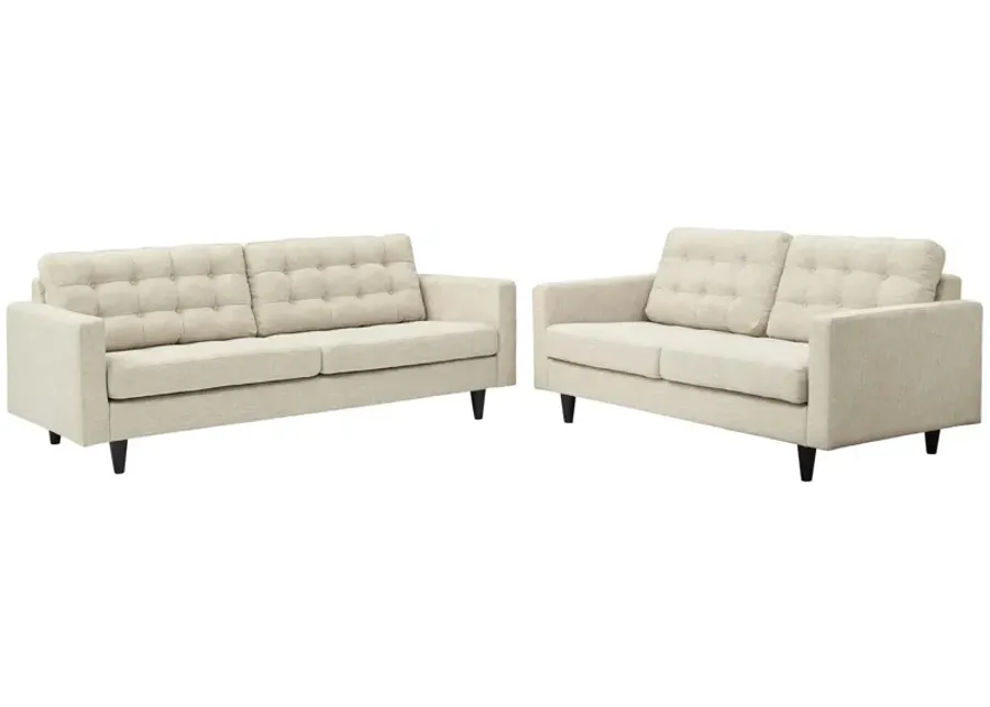 Empress Sofa and Loveseat Set of 2