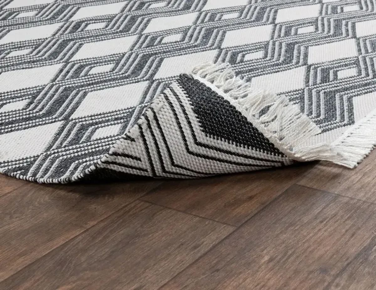 Banning Charcoal Indoor/Outdoor Area Rug