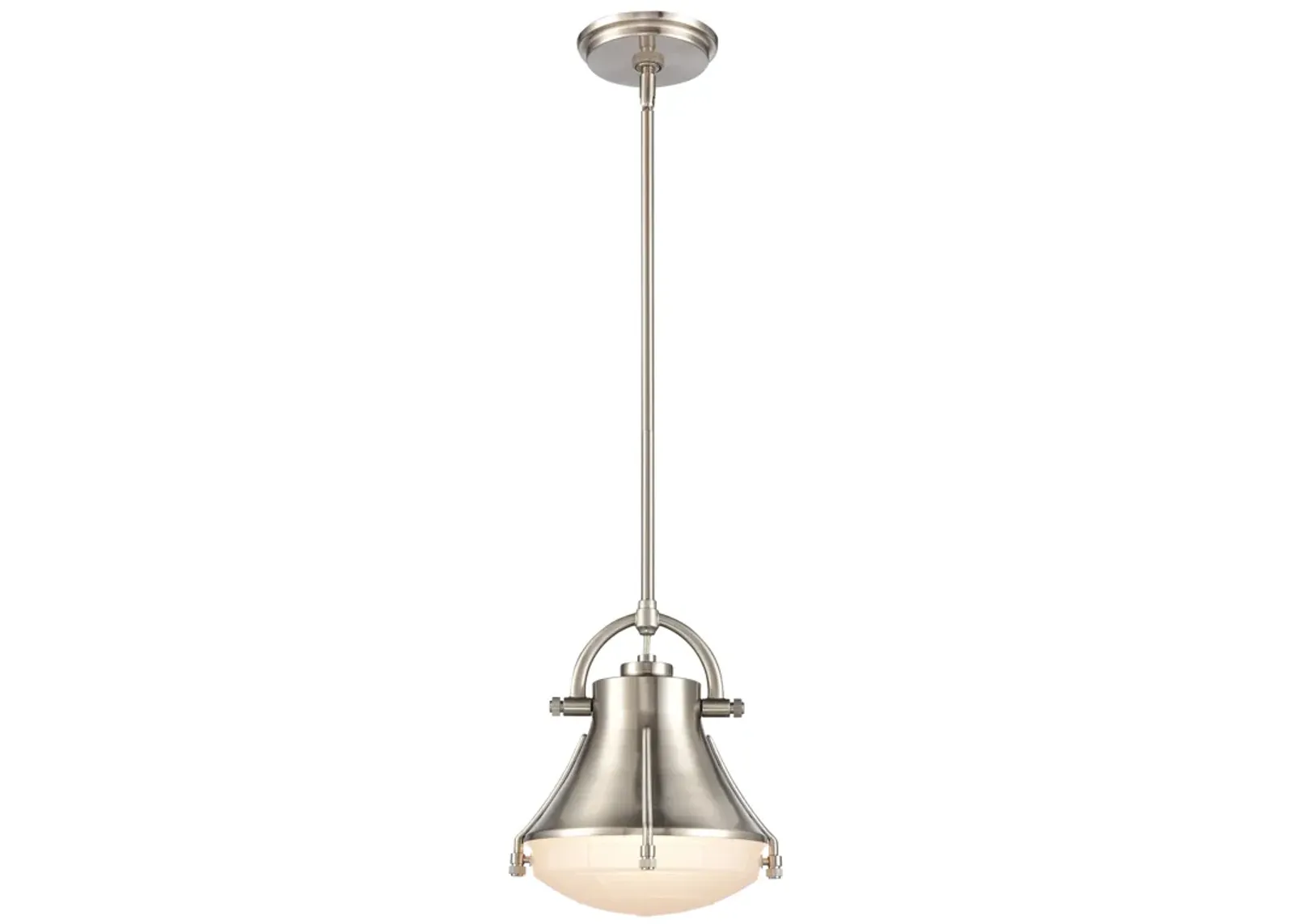 Urbanite 9" Wide 1-Light Mini Pendant - Satin Nickel