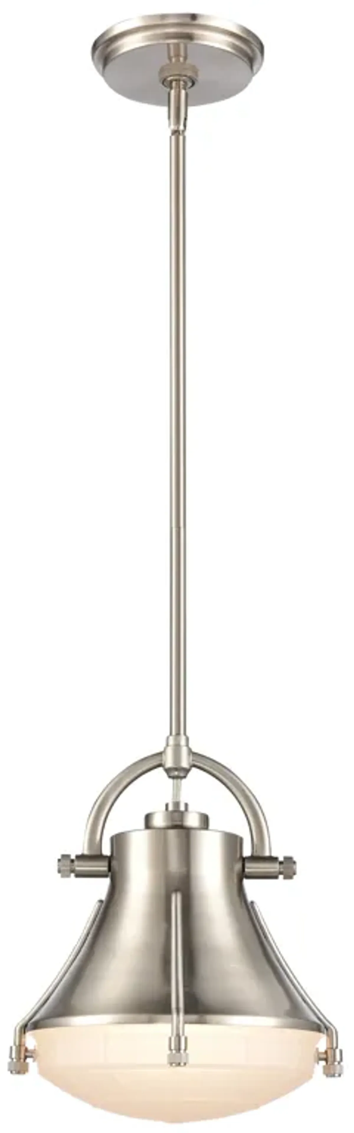 Urbanite 9" Wide 1-Light Mini Pendant - Satin Nickel